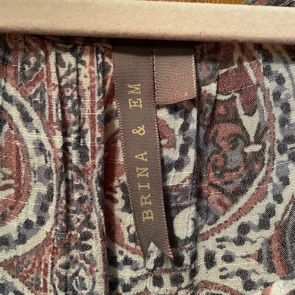 Brina and Em paisley boho style shirt. Size 2X. EUC. Lightweight and flowy. - Picture 2 of 4